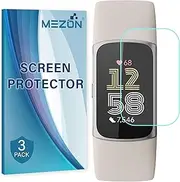 [3 Pack] Ultra Clear Screen Protector TPU Film for Fitbit Charge 6 Fitness Tracker – High Protection, Shock Absorption (Fitbit Charge 6, Clear)