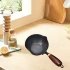 Mini Hot Oil Pan Easily to Clean Multiuse Iron Heating Pot for Egg Frying Rvs