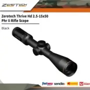 Zerotech Thrive Hd 2.5-15x50 Phr Ii Rifle Scope Black Waterproof #th2155p