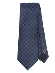 [Gucci] GG-pattern silk tie One Size Blue