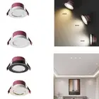 Tricolor Dimmable LED Downlight Ceiling Spot Lights Background Lamps