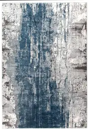 Kenna Blue Washed Out Abstract Rug