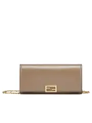 Fendi Continental with Chain in Gray
