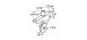 Sliding Screen Door Roller, 1 in Dia Roller, 1/4 in W Roller, Steel Pair