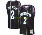 LARRY JOHNSON 1992-93 Charlotte HORNETS Mitchell & Ness RELOAD Swingman Jersey