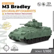 SSMODEL 1/100 15mm WarGaming Military Model Kit US M3 Bradley Cavalry Chariots