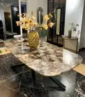 Smokey Quartz Agate Dining Table, Kitchen & Hallway Agate Furniture Decor