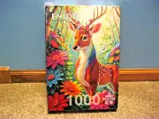ENJOY 1000 PIECE PUZZLE MAGIC DEER IN THE FOREST CHECK OUT BRAND NEW PUZZLES!