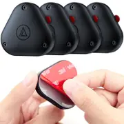 4 Pack Apple Airtag Holder, Waterproof Airtag Case with 3M Adhesive Sticker, Durable Air Tags Case for Bikes, Cars, Drones, Camera, Skis, Luggage