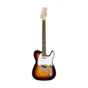 Fender Standard Telecaster Electric Guitar w/White Pickguard, 3-Color Sunburst