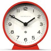NEW Newgate M Mantel Clock, Fire Engine Red, 17cm