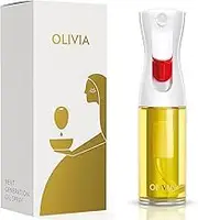 Flairosol OLIVIA.The Original,Advanced Oil Sprayer for Cooking,Salad Dressings & More with Portion Control,Trusted by Professional Chefs.(Glass Bottle,Golden Print) 130ml/4.4 oz,(FL1002)