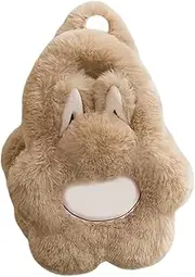 PXDUCN doll bagDoll Bag, Camel Color Cute Plush Tote Bag for Kids, for Boys and Girls, Lightweight and Durable Shoulder Bags