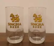 Set of 2 Singha Beer Glasses Thailand 0.3 L NEW