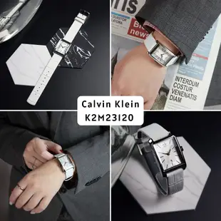 【For You】當天寄出 I Calvin Klein - Window系列 矩形錶 皮革錶帶 CK錶 男錶 女錶