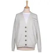 BRUNELLO CUCINELLI Gray Cashmere Sweater GRA Women