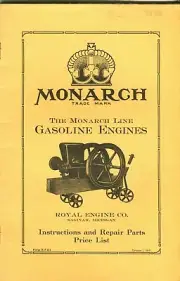 Monarch engine instructions and parts list 1.5, 2.5, 4.5 & 6 hp