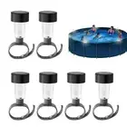 6Pack Solar Pool Lights For On Ground Pools Outdoor Swimming Pool Fence Light
