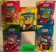 1UP Freeze Dried Candy, 5 Pack! Peach, Lemon, Watermelon, Sour Worm, Gummy Bites