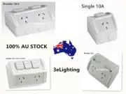 Weatherproof Double Power Point Waterproof Weather Water Proof Outlet Socket