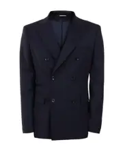 Wool double-breasted suit jacket 48,52 Black