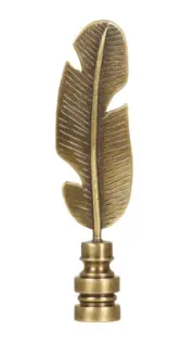 BANANA LEAF FINIAL Antique Brass 3.5" Height Finial Showcase B476A NEW CuTe