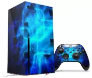 Skins XBOX Series X Console Controller Cubic Shards Blue