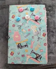 Handmade "Needleworks" Sewing Themed Cottagecore Junk Journal 100 Pages