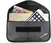 Signal Blocking Case Faraday Bag for Cell Phone Privacy Protection and Car Key FOB, Signal Blocking Anti-Theft Pouch Anti-Hacking Case Blocker, Faraday Pouch for Security(Black)