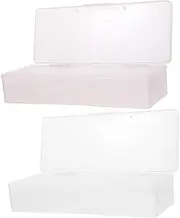 Outanaya 4pcs Manicure Tool Box Storage Case Nail Tools Holder for Beads Pens Organize Nail Art Supplies