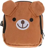 Toddmomy Animal Plush Backpack for Dogs Multifunctional Dog Shoulder Bag Portable Brown Bear for Outdoor Use Cycling Running and Walking