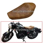 For Royal Enfield Classic Reborn 350 "Touring Low Rider Leather Seat" Brown Tan (for: Royal Enfield)