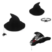Spiders Witch Hat Ladies Girl Lolitas Wizard Hat Unisex Steampunks Hat Decor