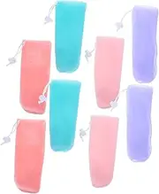 SAFIGLE Shampoo Bar Bag Soap Scrubber Pouch Pe Material Soap Bag for Bathroom Storage