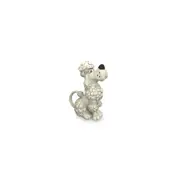 Poodle Teapot Decorative Coffee/Tea Container w/ Handle Stoneware 24cm White
