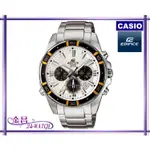 CASIO_EDIFICE # EFR-534D-7A 高亮度LED時尚魅力賽車錶(白)＊24-WATCH_金昌