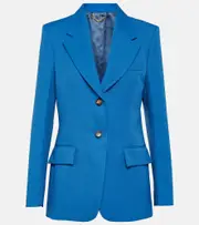 [Victoria Beckham] Victoria Beckham Single-breasted blazer AU 12 blue