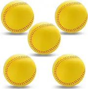 Soft Baseballs, Foam Baseballs for Kids Teenager Players Training Balls 5 Pcs Foam Baseballs Training Balls for Hitting and Indoor or Outdoor Play