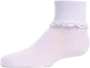 Girls Ruffle Socks | Eyelet Anklet Ruffle Socks by MeMoi