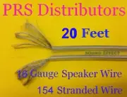 SPEAKER WIRE 16 GAUGE for CAR TRUCK BOAT DJ HOME SPEAKERS AUDIO SYSTEMS 20 feet