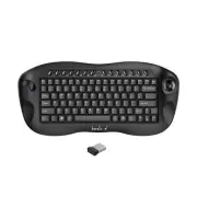 2.4Ghz Wireless Debounce Keyboard and Trackball Mouse Combo,Mini Portable Key...