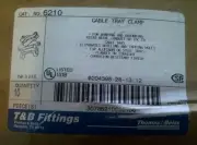 T&B 6210 CABLE TRAY CLAMPS BOX OF 10
