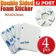 4 x 3M Double Sided Sticker Tape Side Wall Car Self Adhesive Pads Square White