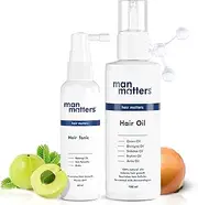 Green Velly Man Matterrs Hair Oil 100Ml and 3% Redensyl Hair Toni 60Ml for Men | Reduces Hair Fall, Promotes Hair Development | Dht Blocker | Paraben Free | Safe and Easy to Use