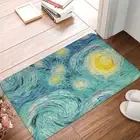 Claude Monet Impressionist Painter Doormat Sea Foam Starry Night Bath Kitchen