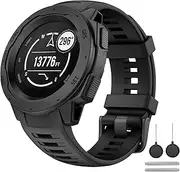 [OVERSTEP] for Garmin Instinct Band, Soft Silicone Replacement Watch Strap Compatible with Garmin Instinct 2/Solar/Tactical/Crossover