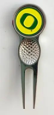 Collegiate NCAA Golf Divot Repair Tool Ballmark Silver OREGON DUCKS