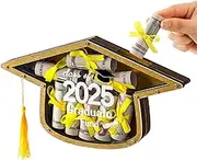 Money Saving Box - Graduation Box for Cards and Money | Centerpiece Congrats Decoration for College University High School Women Men Her Him