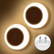 (2Pack) Plug in Night Lights, Auto Dusk to Dawn Sensor, Indoor Kid Baby Night Li