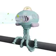 Stroller Cooling Fan for Baby with 3 Speeds Night Light Ssongs Rechargeable Rotatable Handheld Personal Fan for Car Seat Crib Bike (Blue)